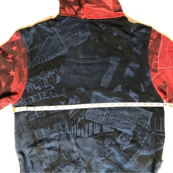 The Heritage by America 1776 Denim Distillery Hoodie Men's Medium Pull Over - Picture 15 of 16